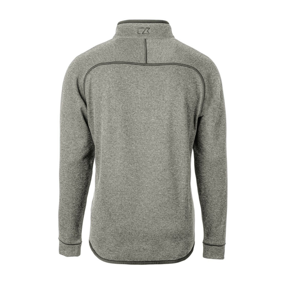Detroit Lions Cutter & Buck Mainsail Sweater-Knit Big & Tall Half-Zip Pullover Jacket - Heather Gray - NFL