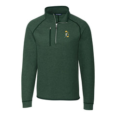 Green Bay Packers Cutter & Buck Mainsail Sweater-Knit Big & Tall Half-Zip Pullover Jacket - Heather Green - NFL