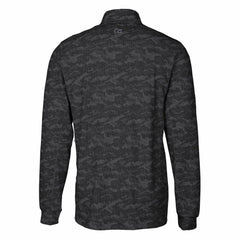 Tampa Bay Buccaneers Cutter & Buck Throwback Logo Big & Tall Traverse Camo Print Stretch Quarter-Zip Pullover Top - Black - NFL