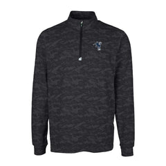Indianapolis Colts Cutter & Buck Throwback Logo Big & Tall Traverse Camo Print Stretch Quarter-Zip Pullover Top - Black - NFL