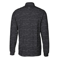 Pittsburgh Steelers Cutter & Buck Throwback Logo Big & Tall Traverse Camo Print Stretch Quarter-Zip Pullover Top - Black - NFL