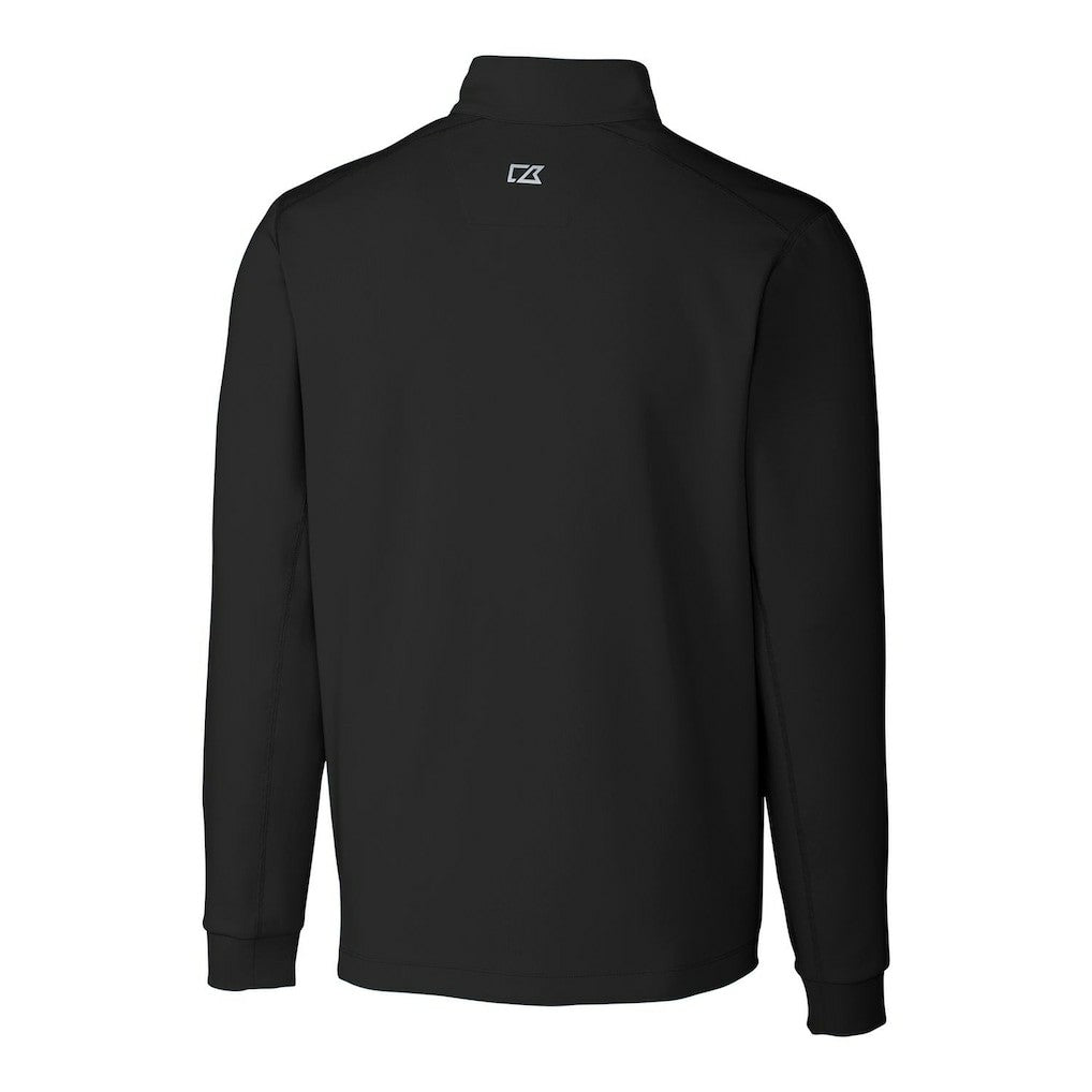 Miami Dolphins Cutter & Buck Throwback Logo Traverse Stretch Quarter-Zip Big & Tall Pullover Top - Black - NFL
