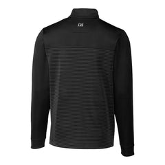 Green Bay Packers Cutter & Buck Throwback Logo Traverse Stripe Stretch Quarter-Zip Big & Tall Pullover Top - Black - NFL