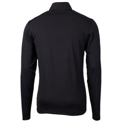 Cincinnati Bengals Cutter & Buck Throwback Logo Virtue Eco Pique Recycled Quarter-Zip Big & Tall Pullover Top - Black - NFL