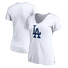 Los Angeles Dodgers Women's Official Logo V-Neck T-Shirt Sale