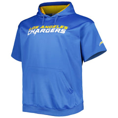 Justin Herbert Los Angeles Chargers Big & Tall Short Sleeve Pullover Hoodie - Powder Blue - NFL