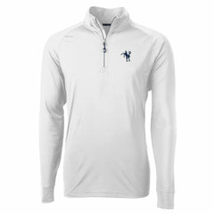 Indianapolis Colts Cutter & Buck Adapt Eco Knit Stretch Recycled Quarter-Zip Throwback Pullover Top - White - NFL