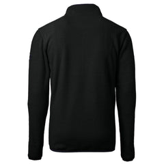 New Orleans Saints Cutter & Buck Throwback Eco Sherpa Fleece Quarter-Zip Pullover Jacket - Black - NFL