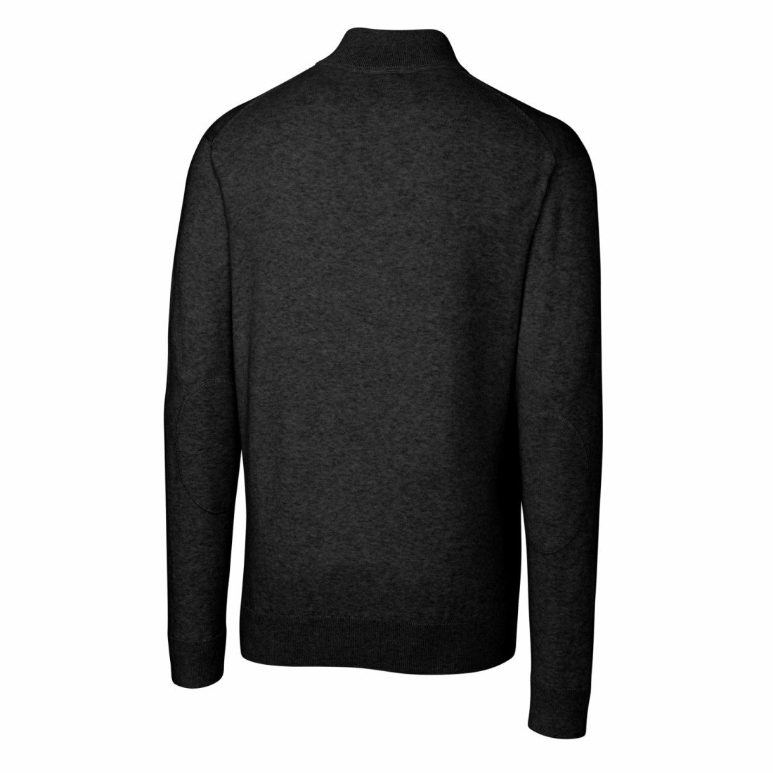 Detroit Lions Cutter & Buck Throwback Logo Lakemont Tri-Blend Quarter-Zip Pullover Sweater - Black - NFL