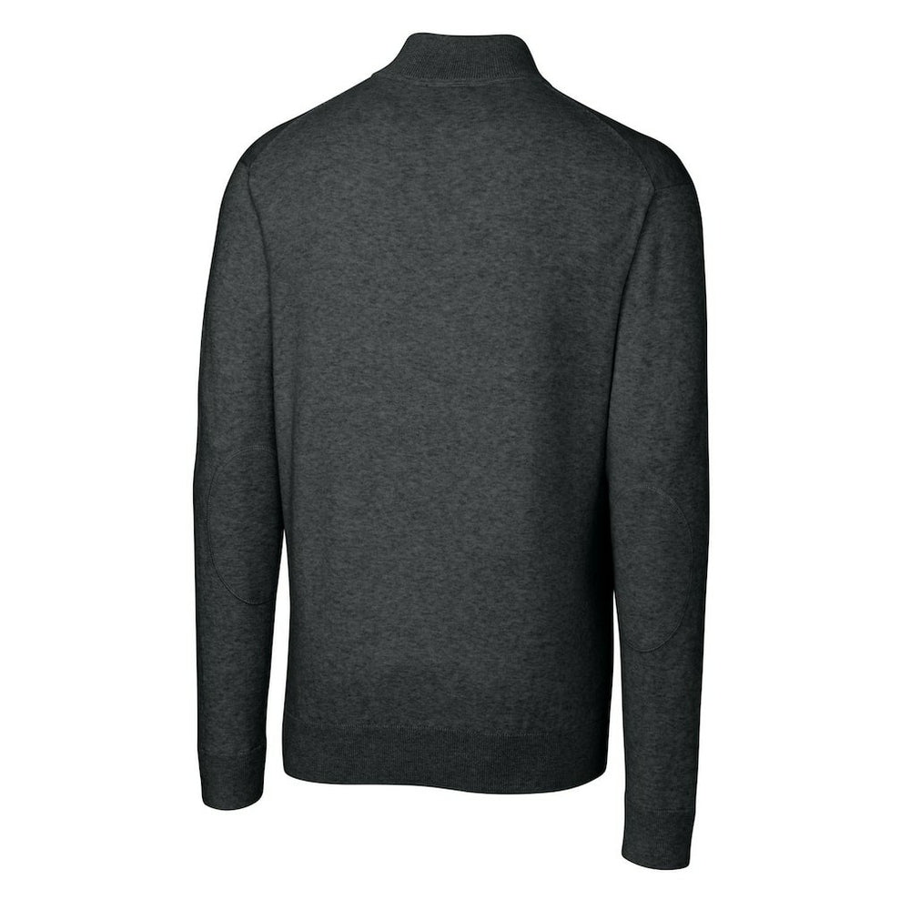 Cincinnati Bengals Cutter & Buck Throwback Logo Lakemont Tri-Blend Quarter-Zip Pullover Sweater - Heather Charcoal - NFL