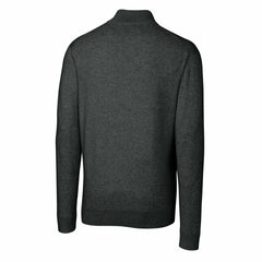 Detroit Lions Cutter & Buck Throwback Logo Lakemont Tri-Blend Quarter-Zip Pullover Sweater - Heather Charcoal - NFL