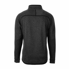Detroit Lions Cutter & Buck Throwback Logo Mainsail Sweater-Knit Half-Zip Pullover Jacket - Heather Charcoal - NFL