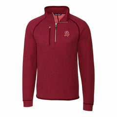 Tampa Bay Buccaneers Cutter & Buck Mainsail Sweater-Knit Half-Zip Pullover Jacket - Red - NFL