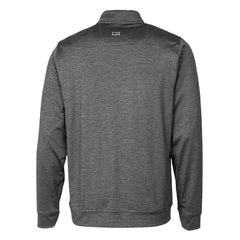 New York Jets Cutter & Buck Stealth Heathered Throwback Logo Quarter-Zip Pullover Top - Steel - NFL