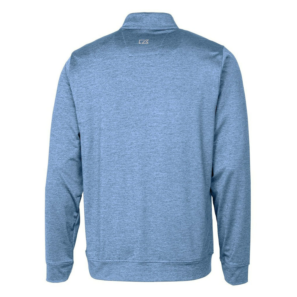 Buffalo Bills Cutter & Buck Stealth Heathered Throwback Logo Quarter-Zip Pullover Top - Royal - NFL
