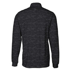 Cincinnati Bengals Cutter & Buck Throwback Logo Traverse Camo Print Stretch Quarter-Zip Pullover Top - Black - NFL