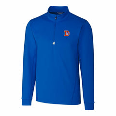 Denver Broncos Cutter & Buck Throwback Logo Traverse Stretch Quarter-Zip Pullover Top - Royal - NFL