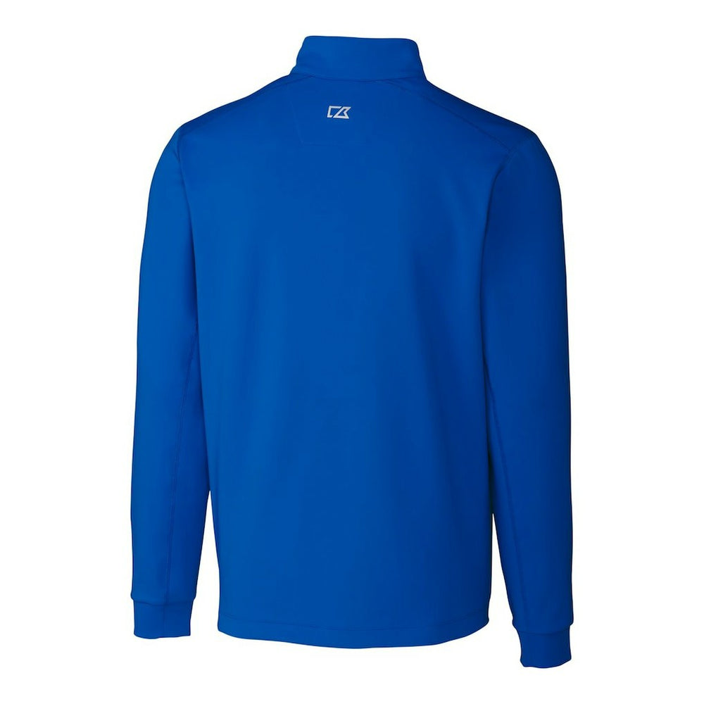 Denver Broncos Cutter & Buck Throwback Logo Traverse Stretch Quarter-Zip Pullover Top - Royal - NFL