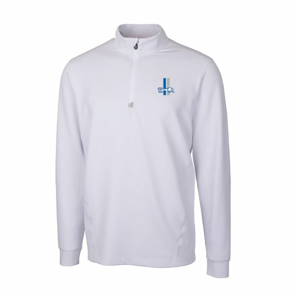 Detroit Lions Cutter & Buck Throwback Logo Traverse Stretch Quarter-Zip Pullover Top - White - NFL