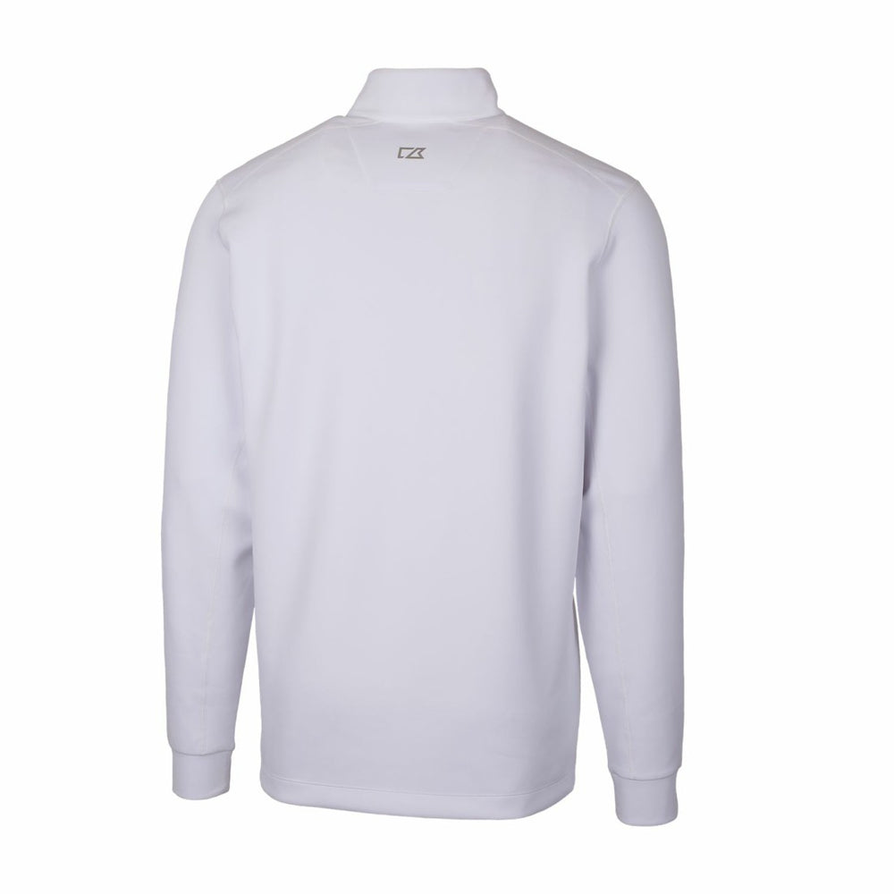 Detroit Lions Cutter & Buck Throwback Logo Traverse Stretch Quarter-Zip Pullover Top - White - NFL