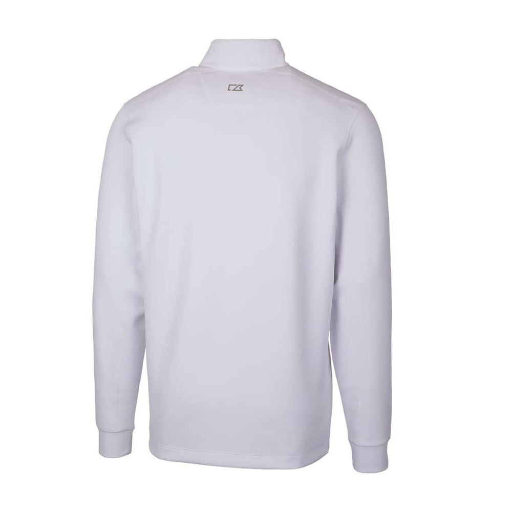 New England Patriots Cutter & Buck Throwback Logo Traverse Stretch Quarter-Zip Pullover Top - White - NFL