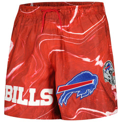 Buffalo Bills Pro Standard Allover Marble Print Shorts - Red - NFL