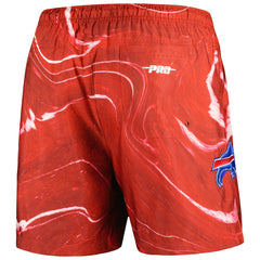 Buffalo Bills Pro Standard Allover Marble Print Shorts - Red - NFL