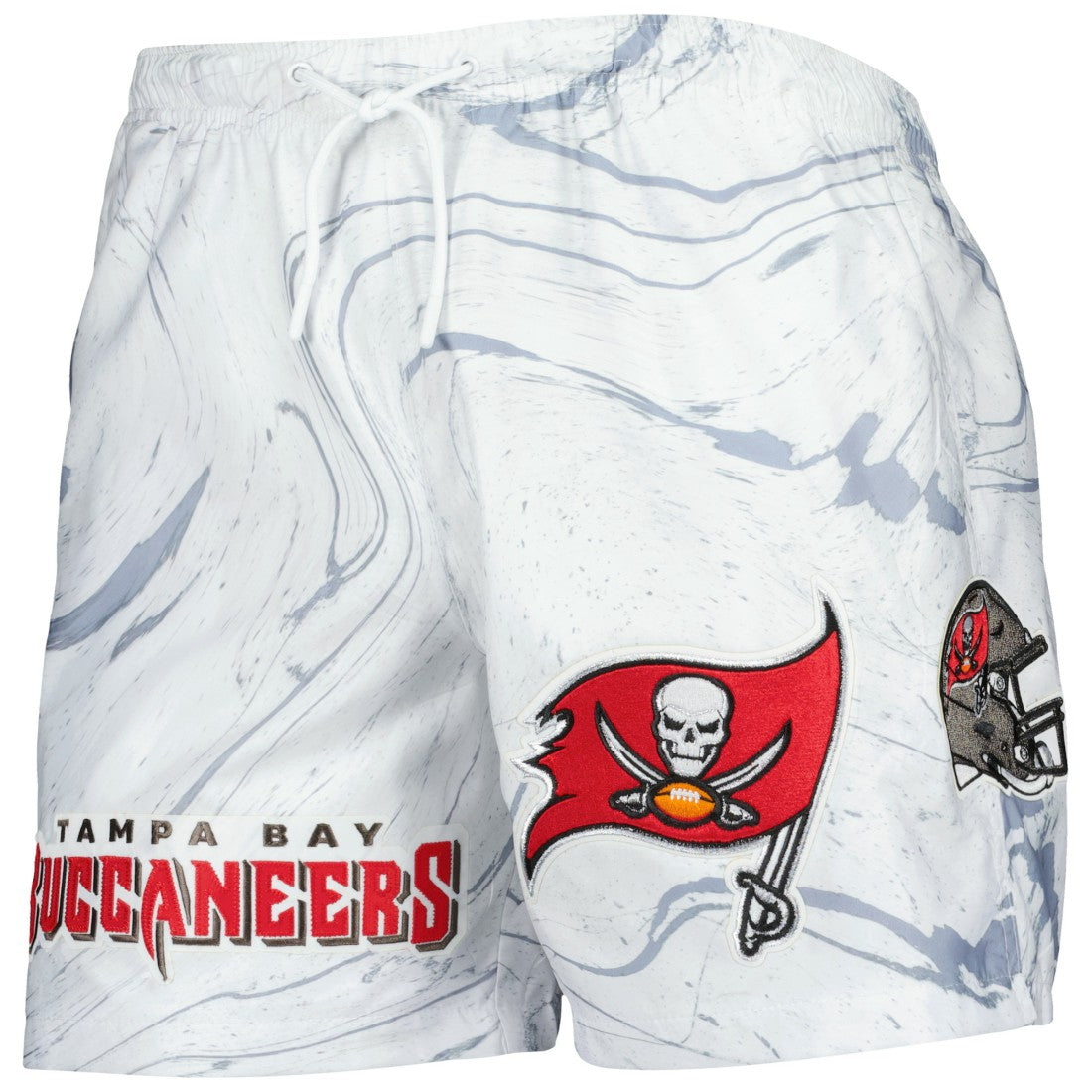 Tampa Bay Buccaneers Pro Standard Allover Marble Print Shorts - White - NFL