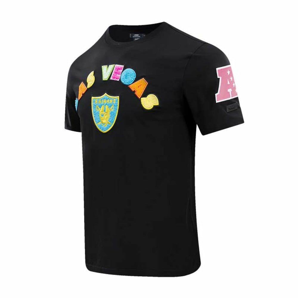 Las Vegas Raiders Pro Standard Neon Graphic T-Shirt - Black - NFL