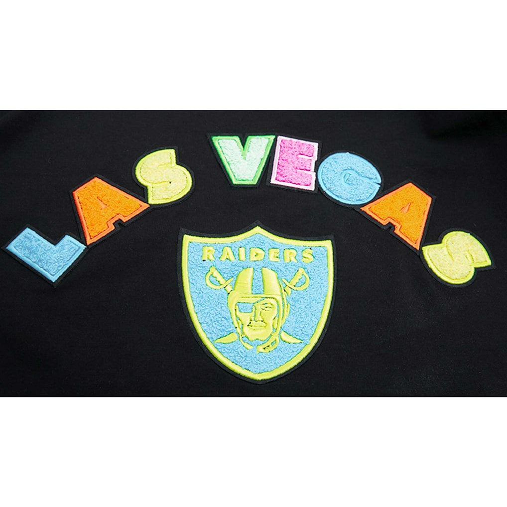 Las Vegas Raiders Pro Standard Neon Graphic T-Shirt - Black - NFL