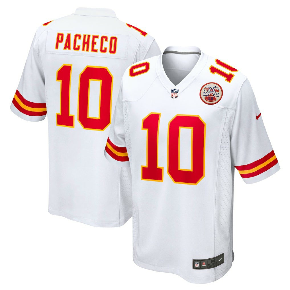 Isiah Pacheco Kansas City Chiefs Away Game Player Jersey - White - Nike
