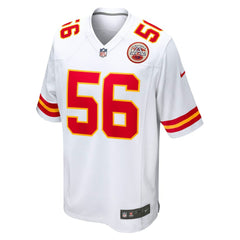 George Karlaftis Kansas City Chiefs Away Game Player Jersey - White - Nike