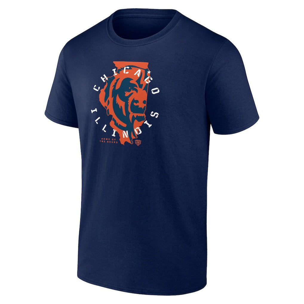 Chicago Bears Route Runner T-Shirt - Navy - NFL