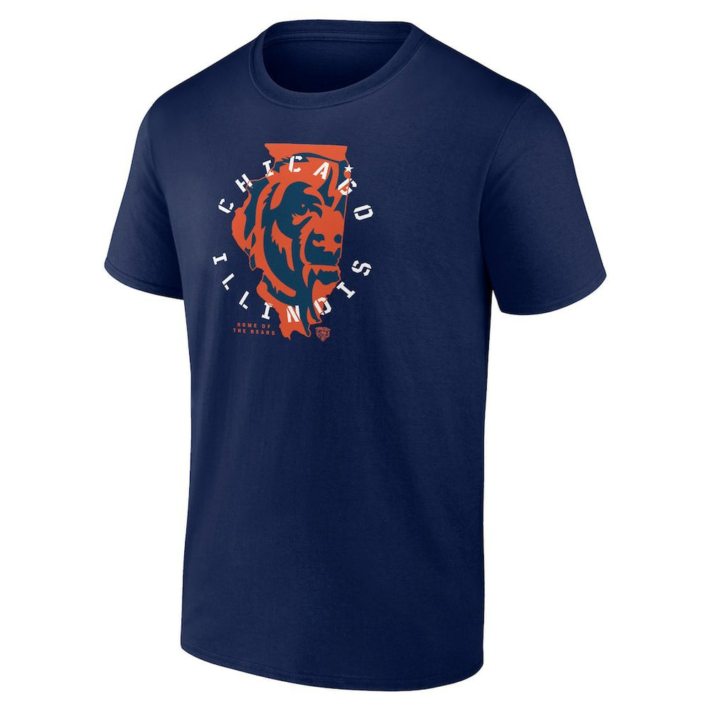 Chicago Bears Route Runner T-Shirt - Navy - NFL