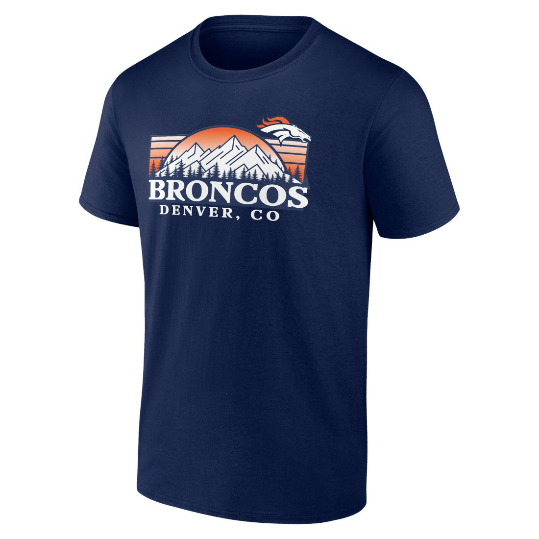 Denver Broncos Route Runner T-Shirt - Navy - NFL