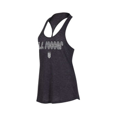 USWNT Concepts Sport Women's Radiant Twist Back Scoop Neck Tank Top Heather Charcoal
