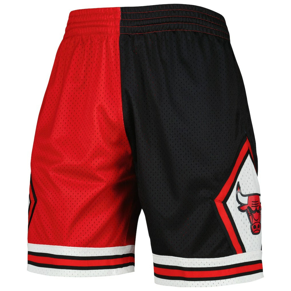 Mitchell & Ness Chicago Bulls Hardwood Classics 1997 Split Swingman Shorts Black/Red