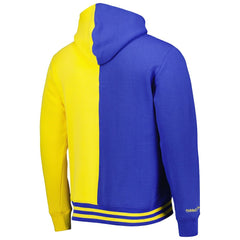 Mitchell & Ness Golden State Warriors Hardwood Classics Split Pullover Hoodie Royal/Gold