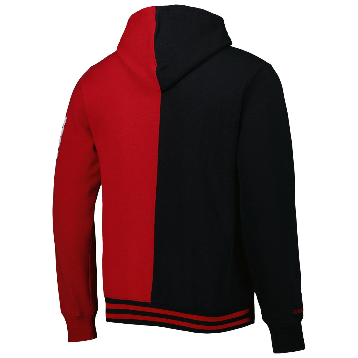 Mitchell & Ness Miami Heat Hardwood Classics Split Pullover Hoodie Black/Red