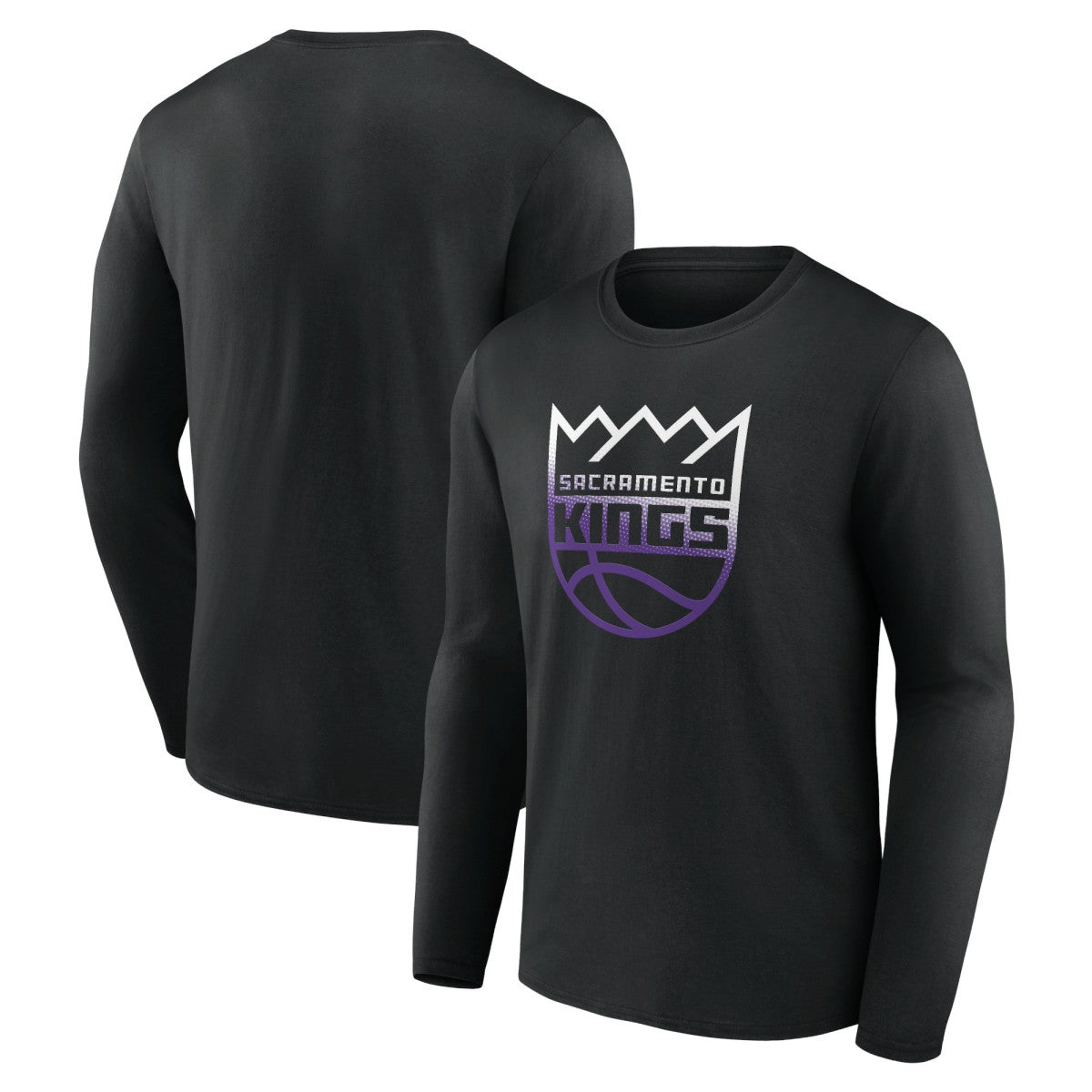 Sacramento Kings Gradient Logo Long Sleeve T-Shirt Black