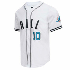 Tyreek Hill Miami Dolphins Pro Standard Mesh Baseball Button-Up T-Shirt - White - NFL