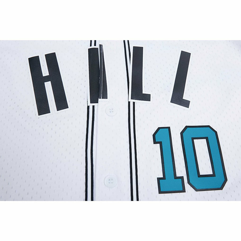 Tyreek Hill Miami Dolphins Pro Standard Mesh Baseball Button-Up T-Shirt - White - NFL