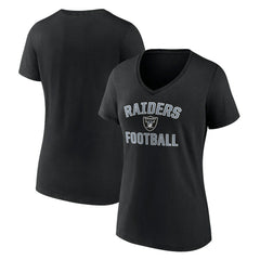 Las Vegas Raiders Victory Arch V-Neck T-Shirt - Black - NFL