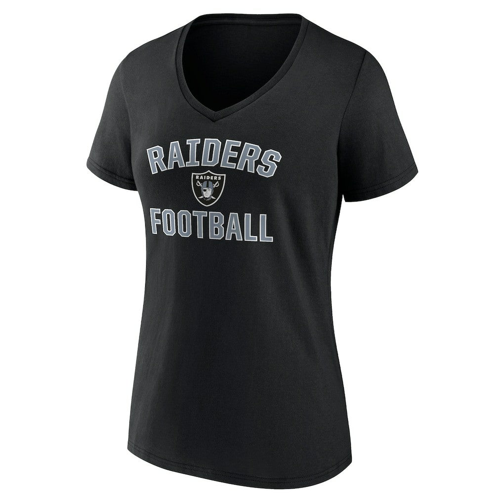 Las Vegas Raiders Victory Arch V-Neck T-Shirt - Black - NFL