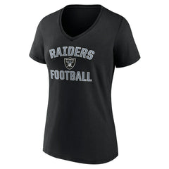 Las Vegas Raiders Victory Arch V-Neck T-Shirt - Black - NFL