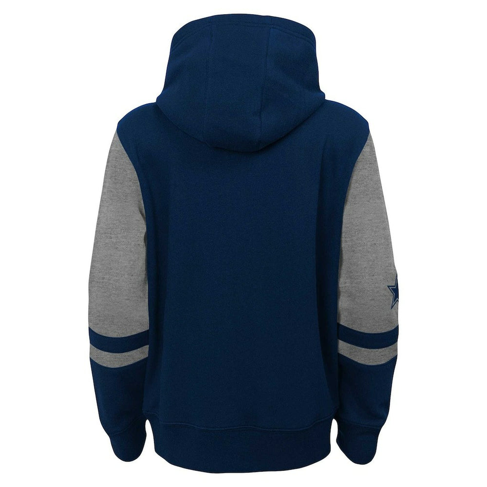 Dallas Cowboys Youth Colorblock Full-Zip Hoodie - Navy - NFL