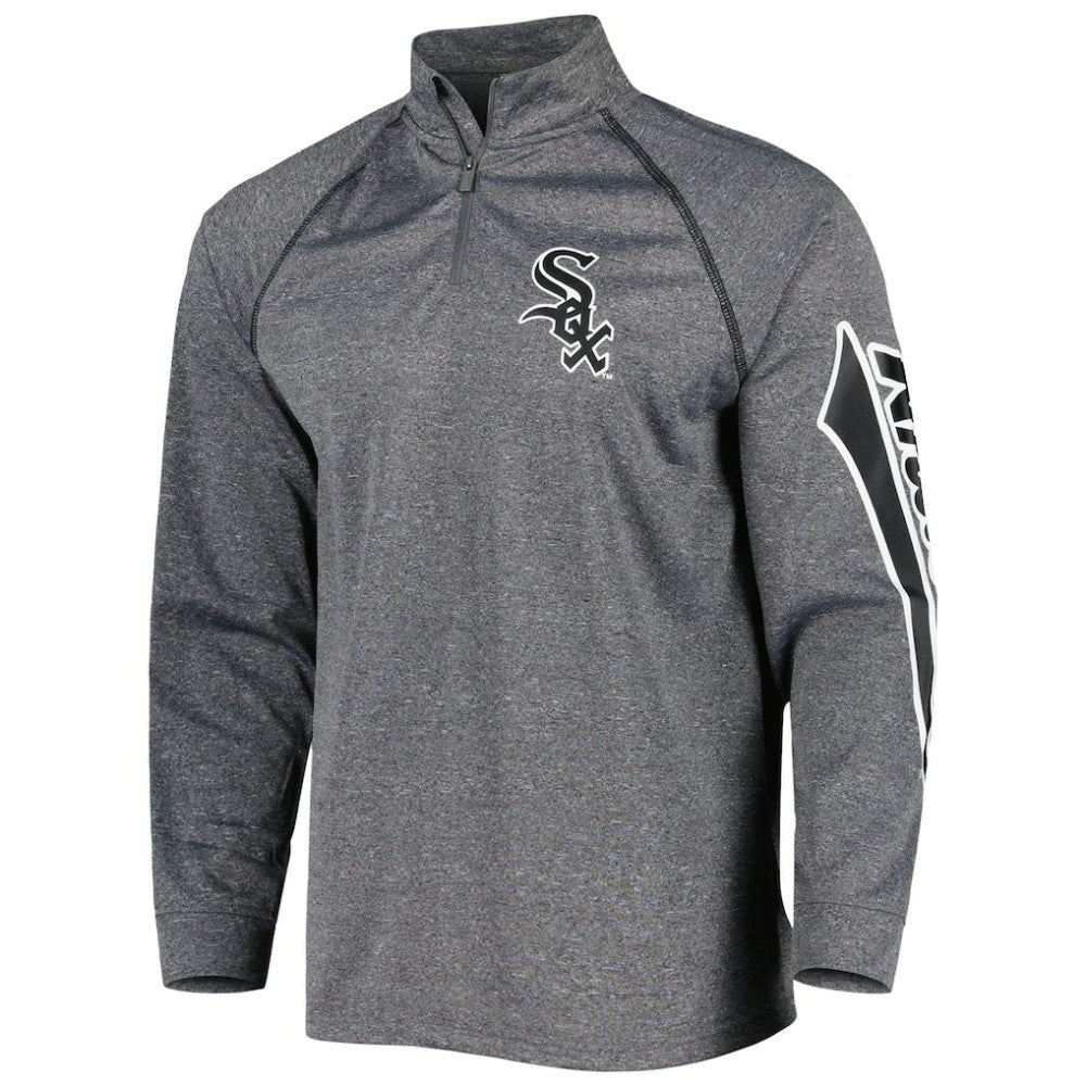 Chicago White Sox Stitches Wordmark Raglan Quarter-Zip Top Sale