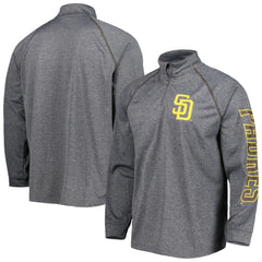 San Diego Padres Stitches Wordmark Raglan Quarter-Zip Top for sale