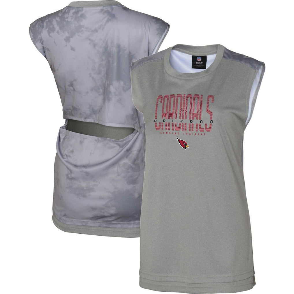 Arizona Cardinals Women's No Sweat Tank Top - Gray - NFL