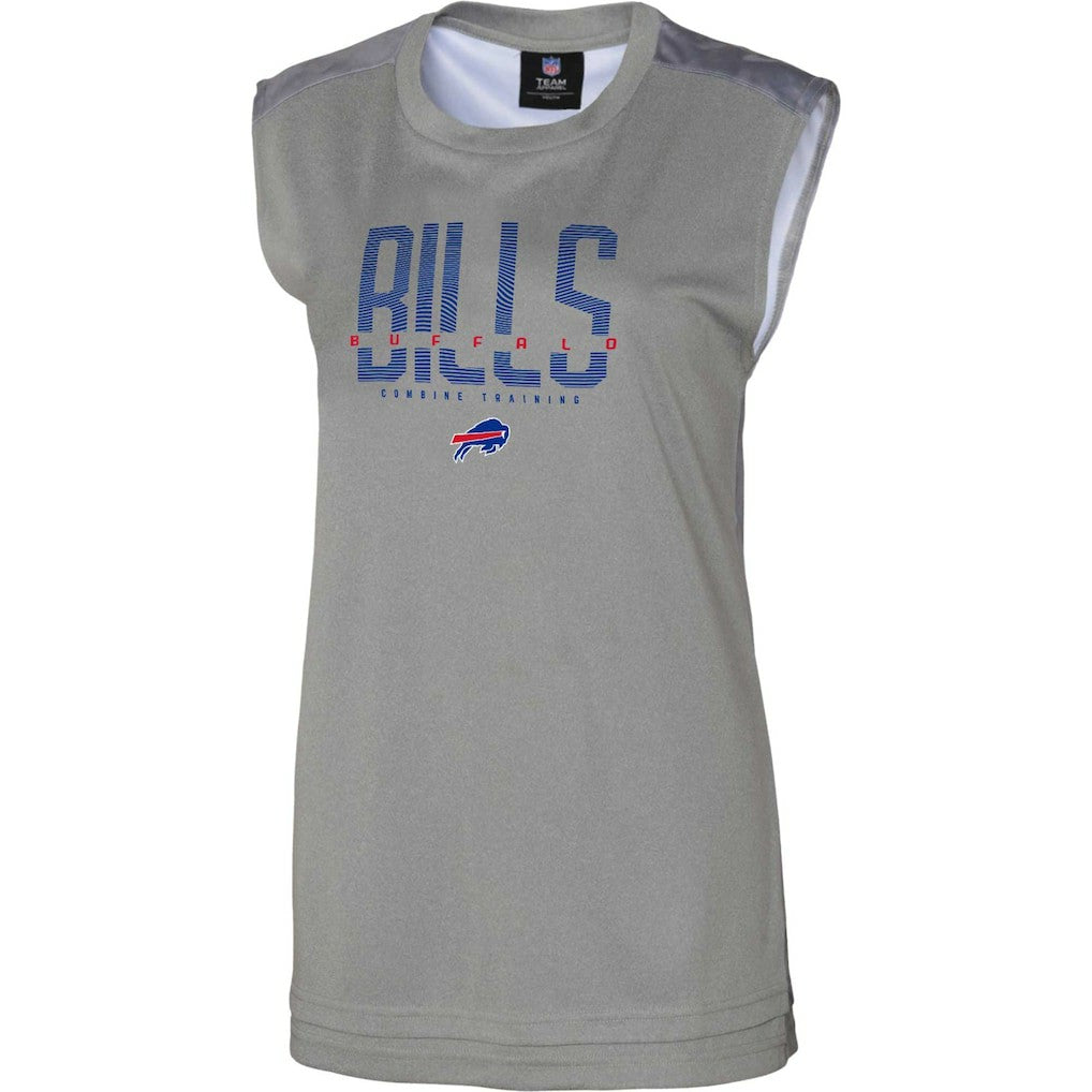 Buffalo Bills Women's No Sweat Tank Top - Gray - NFL